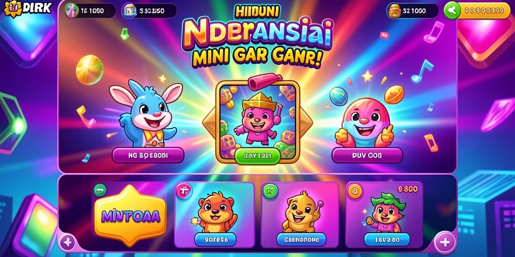 Tampilan menu utama DEWALIVE yang menarik.