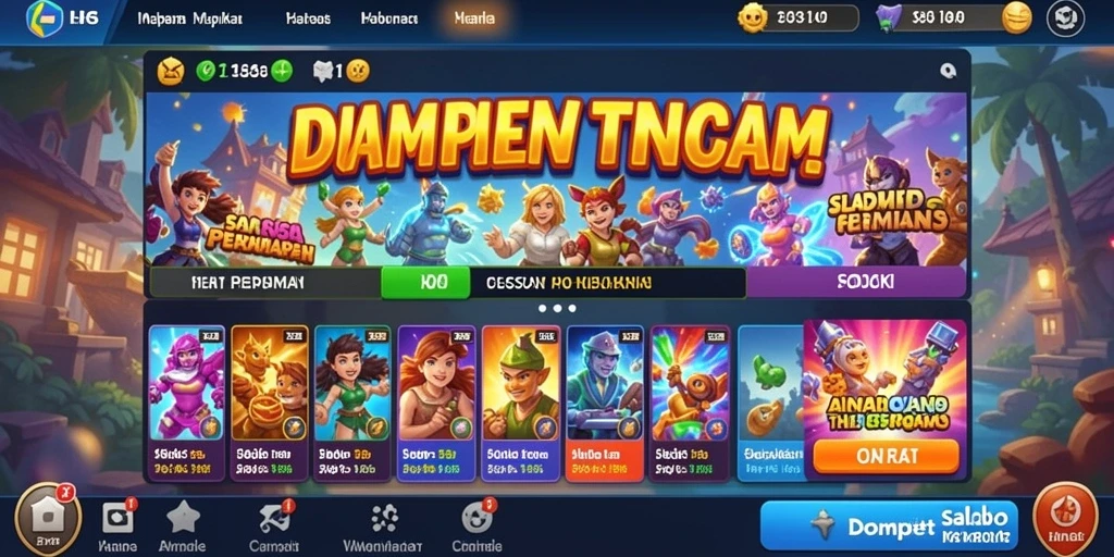 Tampilan awal yang menarik dan mudah dinavigasi.