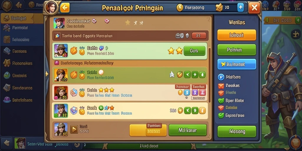 Tampilan antarmuka yang menarik dan user-friendly.